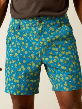 Ariat Tek Men's Shorts Margaritaville 7"  Sz 34 Activewear Golf Resortwear